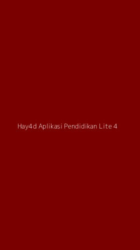 Tampilan Antarmuka Aplikasi Hay4d Aplikasi Pendidikan Lite - 4