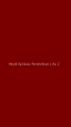 Tampilan Antarmuka Aplikasi Hbo9 Aplikasi Pendidikan Lite - 2