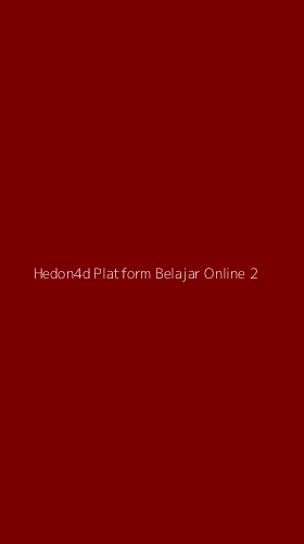 Tampilan Antarmuka Aplikasi Hedon4d Platform Belajar Online - 2