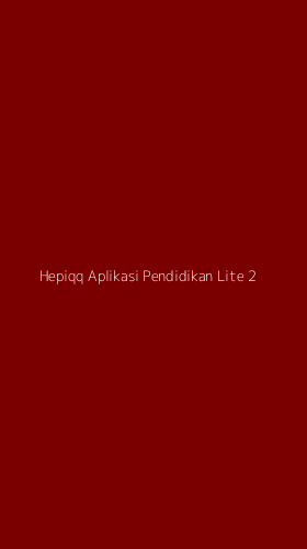 Tampilan Antarmuka Aplikasi Hepiqq Aplikasi Pendidikan Lite - 2