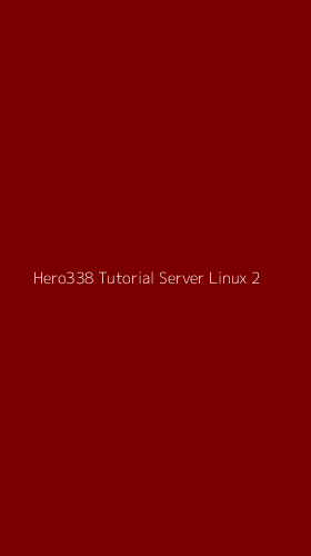Tampilan Antarmuka Aplikasi Hero338 Tutorial Server Linux - 2