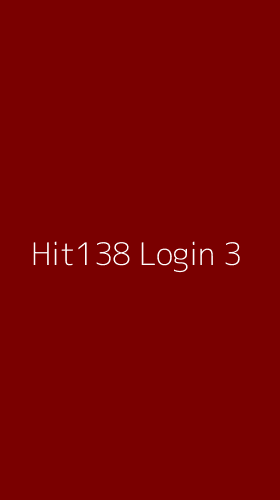 Tampilan Antarmuka Aplikasi Hit138 Login - 3