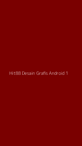 Tampilan Antarmuka Aplikasi Hit88 Desain Grafis Android - 1