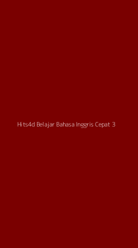 Tampilan Antarmuka Aplikasi Hits4d Belajar Bahasa Inggris Cepat - 3
