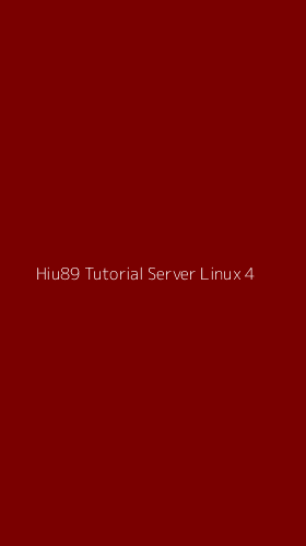 Tampilan Antarmuka Aplikasi Hiu89 Tutorial Server Linux - 4