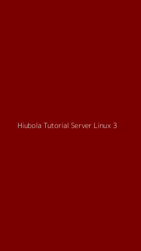 Tampilan Antarmuka Aplikasi Hiubola Tutorial Server Linux - 3