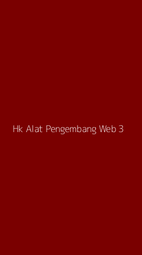 Tampilan Antarmuka Aplikasi Hk Alat Pengembang Web - 3