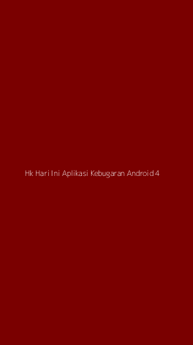 Tampilan Antarmuka Aplikasi Hk Hari Ini Aplikasi Kebugaran Android - 4