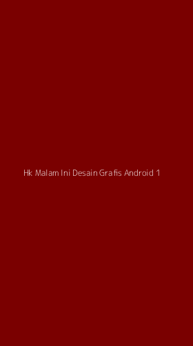 Tampilan Antarmuka Aplikasi Hk Malam Ini Desain Grafis Android - 1