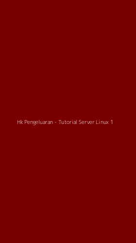 Tampilan Antarmuka Aplikasi Hk Pengeluaran - Tutorial Server Linux - 1