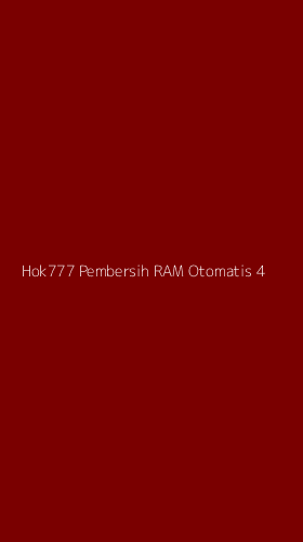 Tampilan Antarmuka Aplikasi Hok777 Pembersih Ram Otomatis - 4