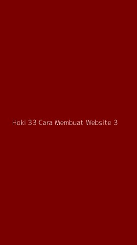 Tampilan Antarmuka Aplikasi Hoki 33 Cara Membuat Website - 3