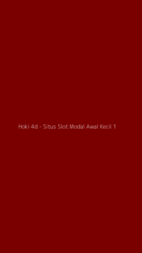 Tampilan Antarmuka Aplikasi Hoki 4d - Situs Slot Modal Awal Kecil - 1