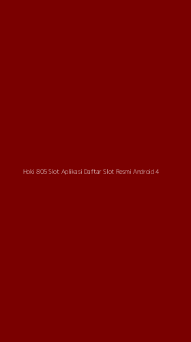 Tampilan Antarmuka Aplikasi Hoki 805 Slot Aplikasi Daftar Slot Resmi Android - 4