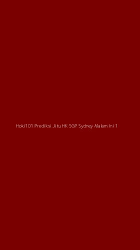 Tampilan Antarmuka Aplikasi Hoki101 Prediksi Jitu Hk Sgp Sydney Malam Ini - 1