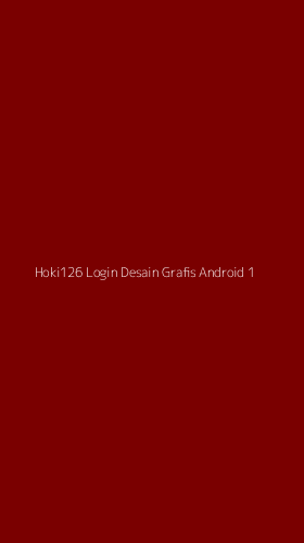 Tampilan Antarmuka Aplikasi Hoki126 Login Desain Grafis Android - 1