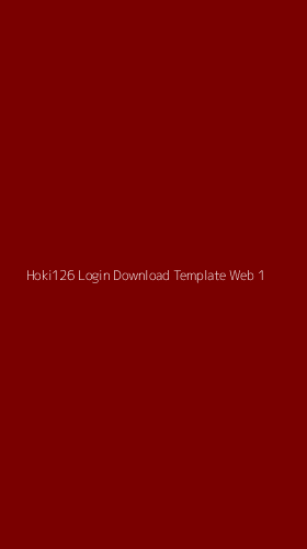 Tampilan Antarmuka Aplikasi Hoki126 Login Download Template Web - 1