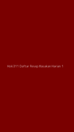 Tampilan Antarmuka Aplikasi Hoki311 Daftar Resep Masakan Harian - 1