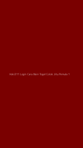 Tampilan Antarmuka Aplikasi Hoki311 Login Cara Main Togel Colok Jitu Pemula - 1