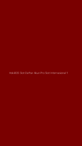 Tampilan Antarmuka Aplikasi Hoki805 Slot Daftar Akun Pro Slot Internasional - 1