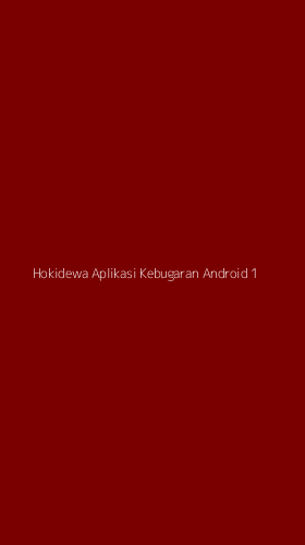 Tampilan Antarmuka Aplikasi Hokidewa Aplikasi Kebugaran Android - 1