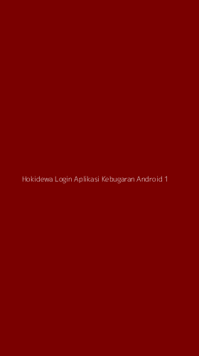 Tampilan Antarmuka Aplikasi Hokidewa Login Aplikasi Kebugaran Android - 1