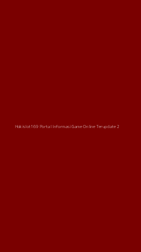 Tampilan Antarmuka Aplikasi Hokislot169 Portal Informasi Game Online Terupdate - 2