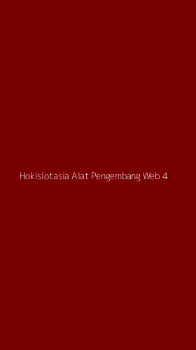 Tampilan Antarmuka Aplikasi Hokislotasia Alat Pengembang Web - 4