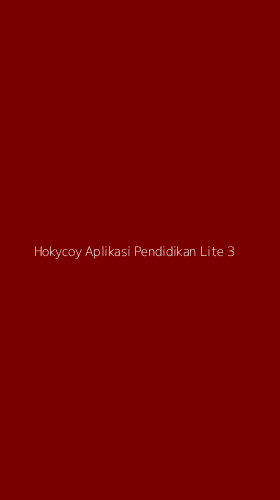 Tampilan Antarmuka Aplikasi Hokycoy Aplikasi Pendidikan Lite - 3