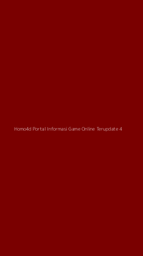 Tampilan Antarmuka Aplikasi Homo4d Portal Informasi Game Online Terupdate - 4