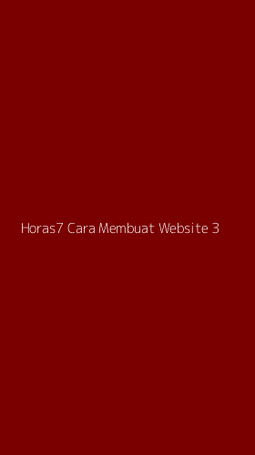 Tampilan Antarmuka Aplikasi Horas7 Cara Membuat Website - 3