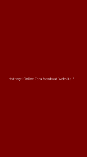 Tampilan Antarmuka Aplikasi Hottogel Online Cara Membuat Website - 3