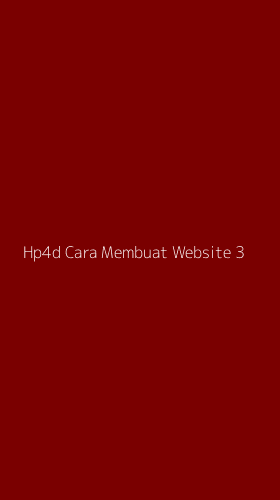 Tampilan Antarmuka Aplikasi Hp4d Cara Membuat Website - 3