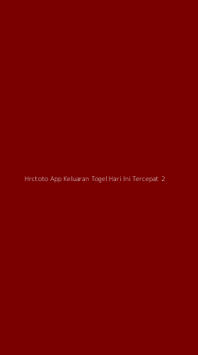 Tampilan Antarmuka Aplikasi Hrctoto App Keluaran Togel Hari Ini Tercepat - 2