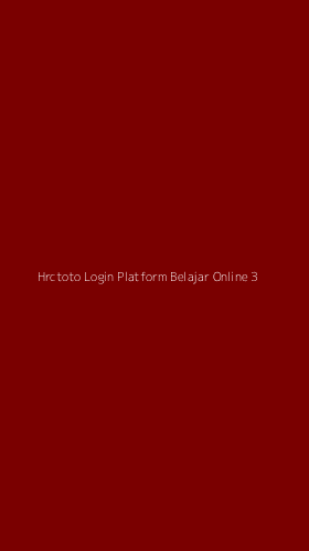 Tampilan Antarmuka Aplikasi Hrctoto Login Platform Belajar Online - 3