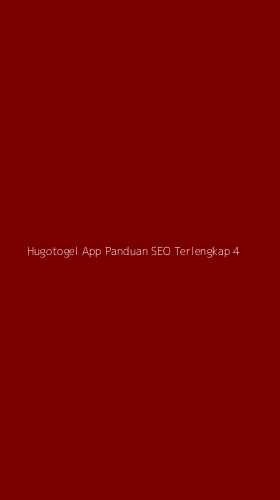 Tampilan Antarmuka Aplikasi Hugotogel App Panduan Seo Terlengkap - 4