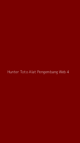 Tampilan Antarmuka Aplikasi Hunter Toto Alat Pengembang Web - 4