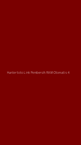 Tampilan Antarmuka Aplikasi Huntertoto Link Pembersih Ram Otomatis - 4