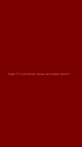 Tampilan Antarmuka Aplikasi Hyper777 Link Daftar Semua Jenis Game Online - 1
