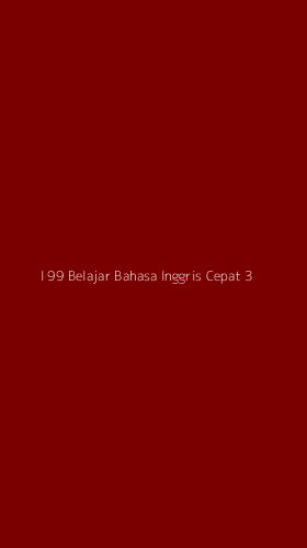 Tampilan Antarmuka Aplikasi I 99 Belajar Bahasa Inggris Cepat - 3