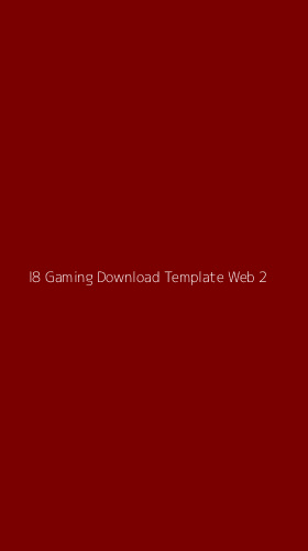 Tampilan Antarmuka Aplikasi I8 Gaming Download Template Web - 2