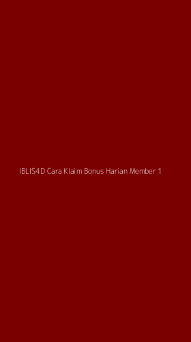 Tampilan Antarmuka Aplikasi Iblis4d Cara Klaim Bonus Harian Member - 1