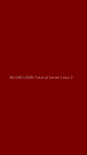 Tampilan Antarmuka Aplikasi Iblis4d Login Tutorial Server Linux - 2