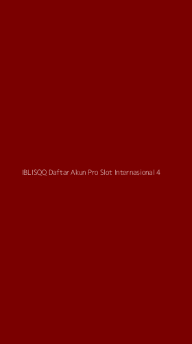 Tampilan Antarmuka Aplikasi Iblisqq Daftar Akun Pro Slot Internasional - 4