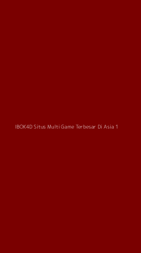 Tampilan Antarmuka Aplikasi Ibok4d Situs Multi Game Terbesar Di Asia - 1