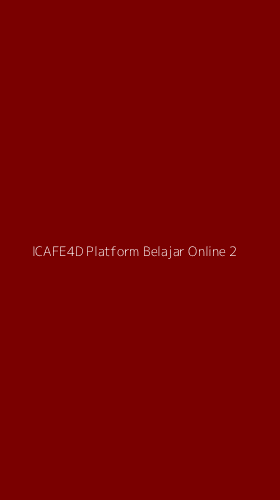 Tampilan Antarmuka Aplikasi Icafe4d Platform Belajar Online - 2