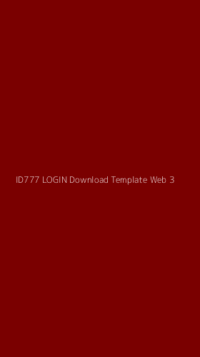 Tampilan Antarmuka Aplikasi Id777 Login Download Template Web - 3
