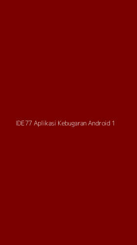 Tampilan Antarmuka Aplikasi Ide77 Aplikasi Kebugaran Android - 1