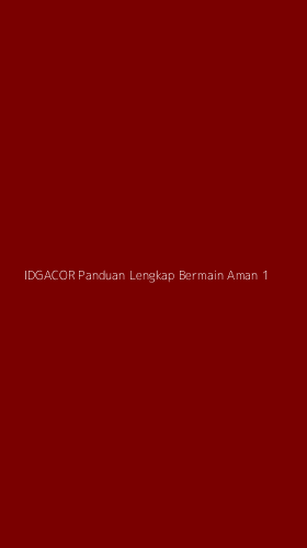 Tampilan Antarmuka Aplikasi Idgacor Panduan Lengkap Bermain Aman - 1