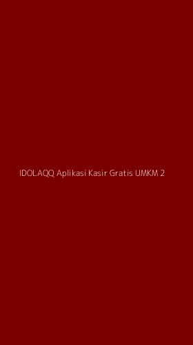 Tampilan Antarmuka Aplikasi Idolaqq Aplikasi Kasir Gratis Umkm - 2